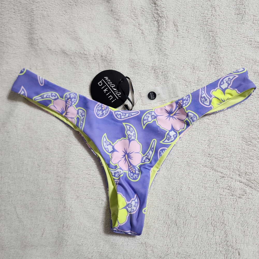 Moana Bikini with Purple and Yellow Floral Design